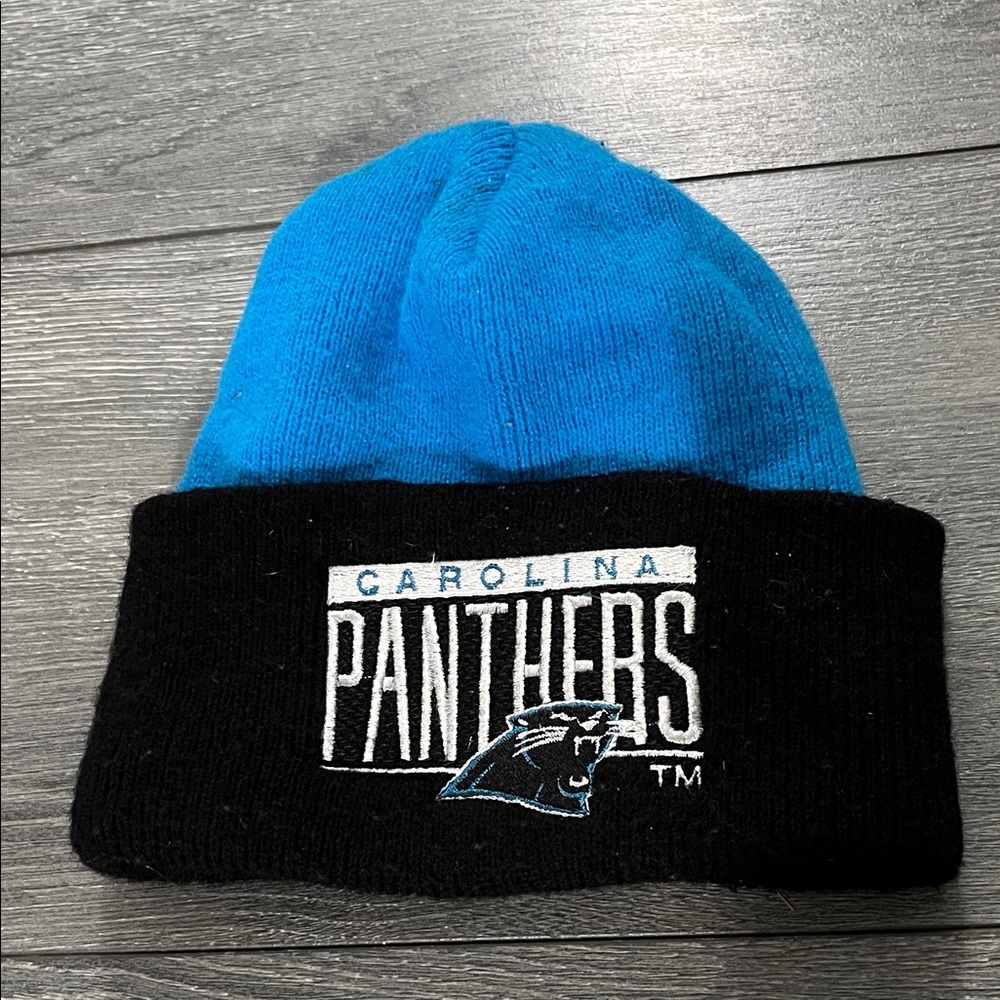 NFL Carolina Panthers Blue and Black Kids beanie